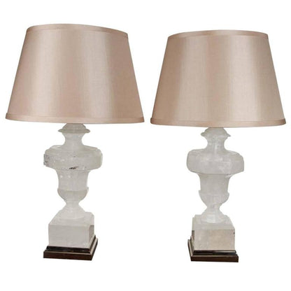 "Lucca" Rock Crystal Lamps