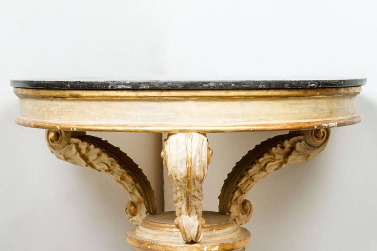 Painted Table with Scagliola Top