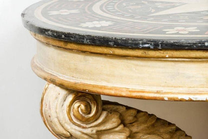 Painted Table with Scagliola Top