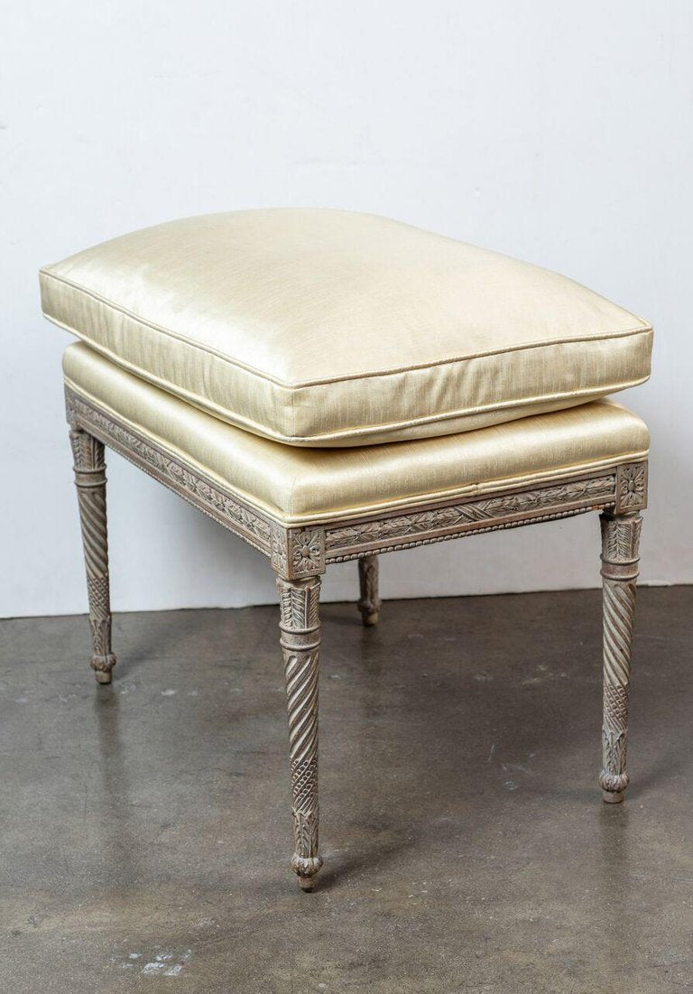 Turn-of-the-Century, French, Spiral Leg Bench