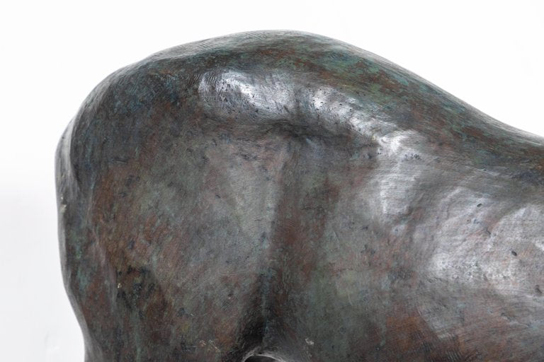 Large, Cast Bronze Doe