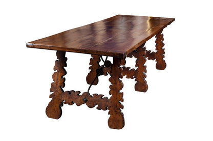 Large, Tuscan, Walnut Dining Table