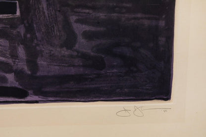 Signed, 1981, Jasper Johns Aquatint