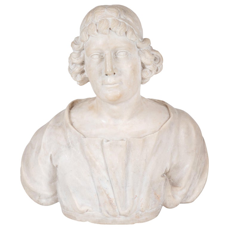 18th Century, Carrara Marble Bust