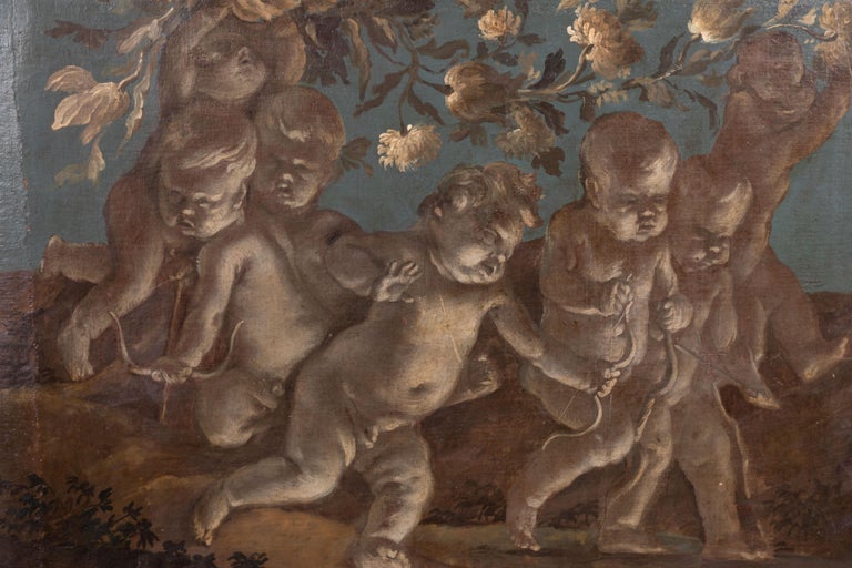 Two, 18th Century Overdoor Paintings