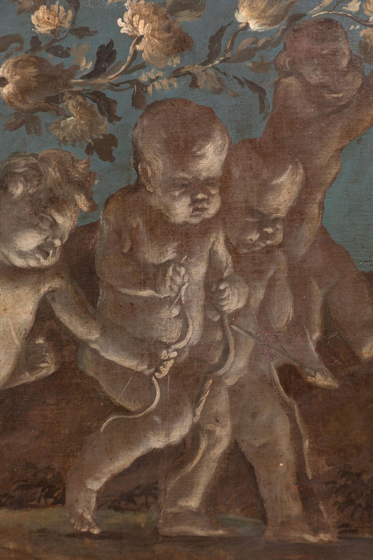Two, 18th Century Overdoor Paintings