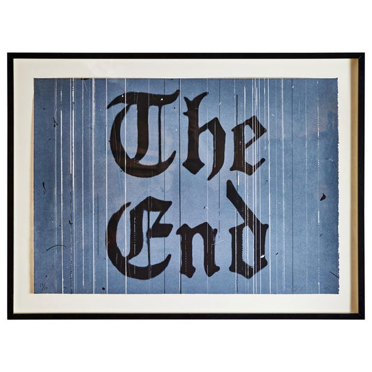 "The End", Signed  Ed Ruscha Lithograph