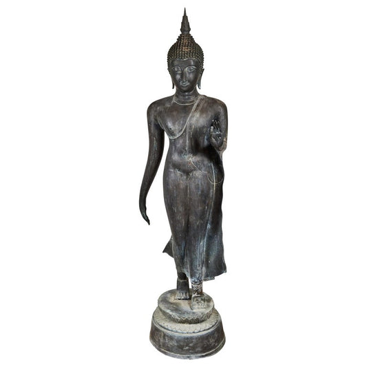Life-Sized, Antique, Bronze, Thai Buddha