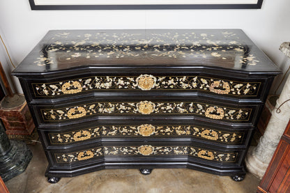 Ebonized Mother of Pearl Commode