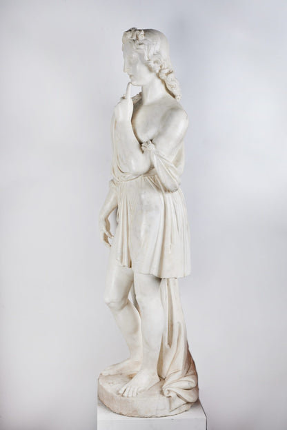 Carrara Marble Roman Figure