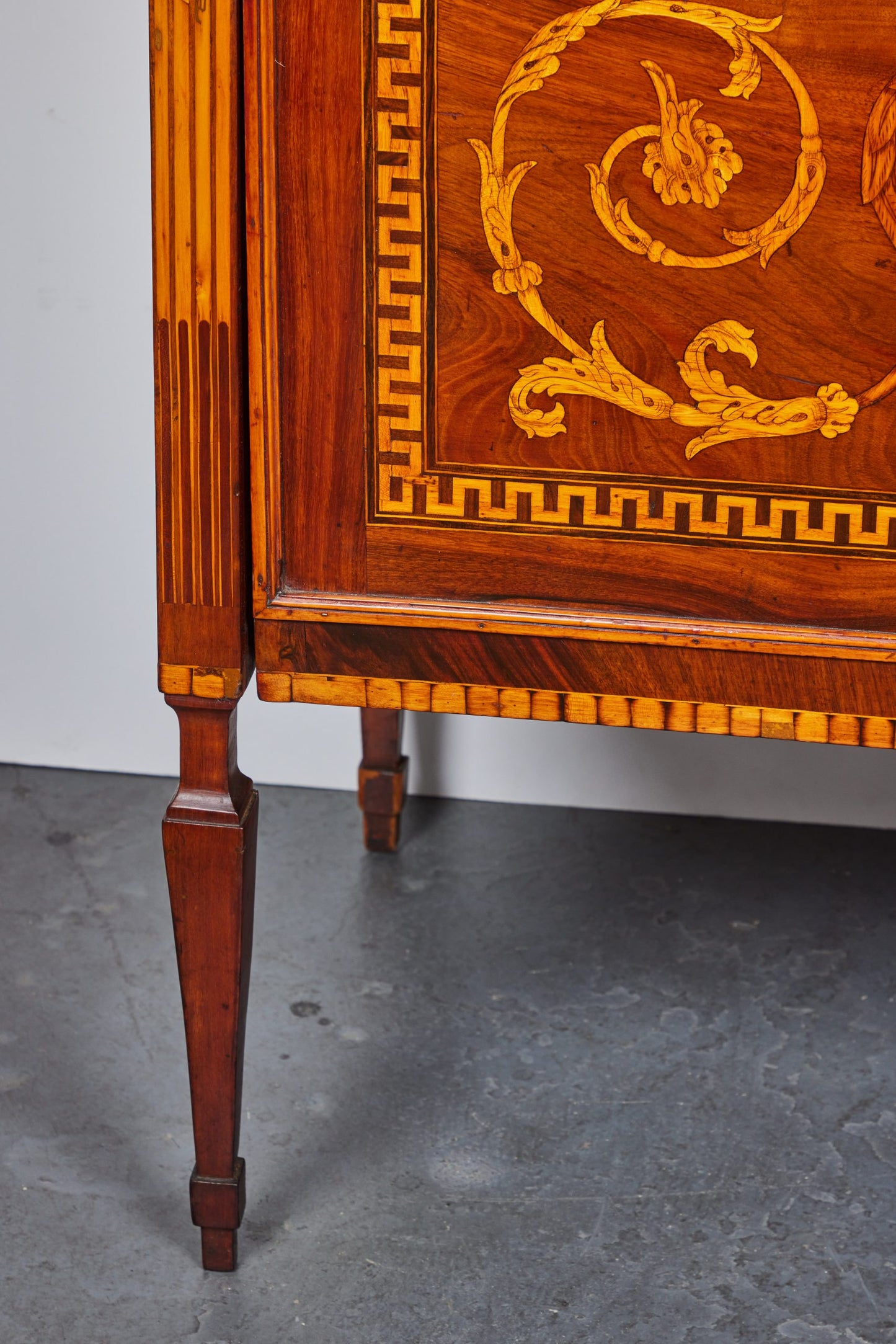 Pair of Royal Crest of Modena Commodes