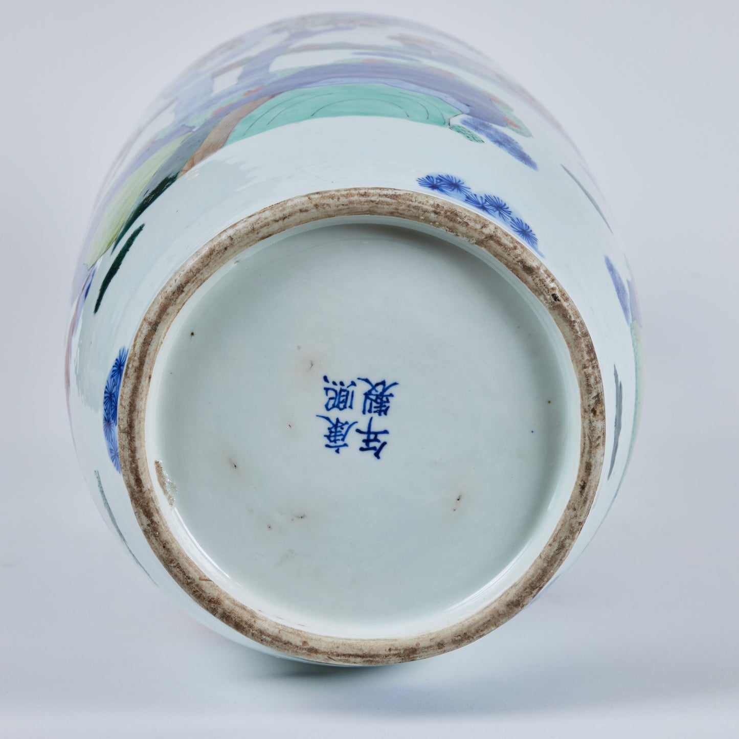 Pair of Chinese Porcelain Warrior Vases – Republic Period Rouleau Style