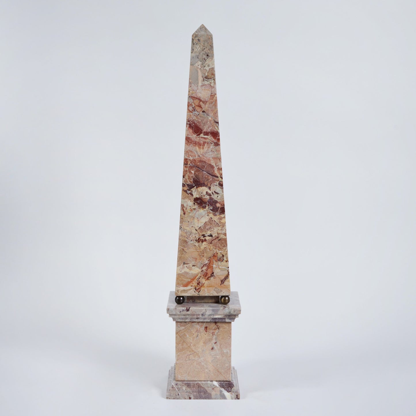 Pair of Large Italian Marble Obelisks