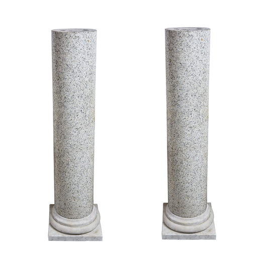Pair Marble Pedestals