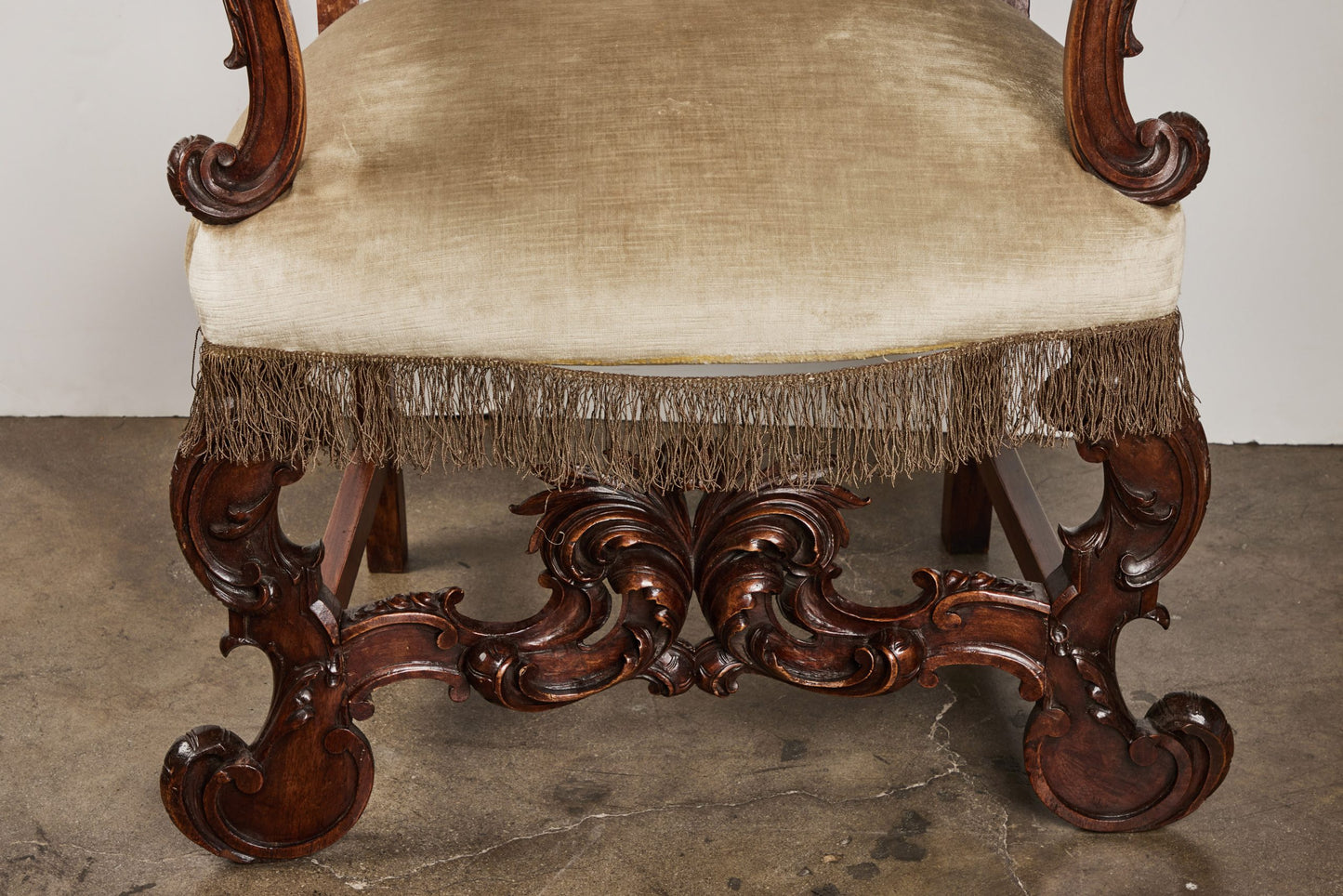 Walnut Venetian Arm Chair  "Her"