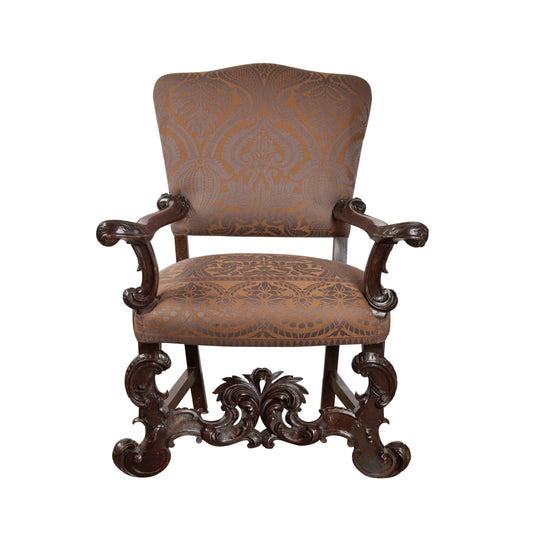 Walnut Venetian Arm Chair "His"