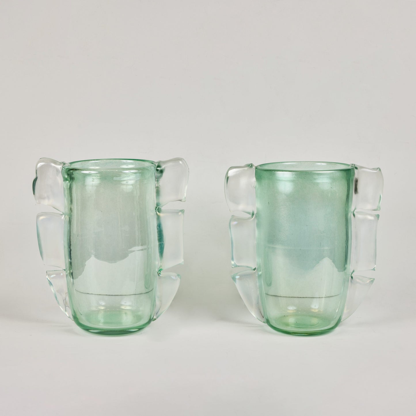 Pair Signed Murano Glass Vases