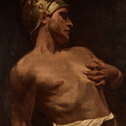 Oil on Canvas of a Theatrical Soldier