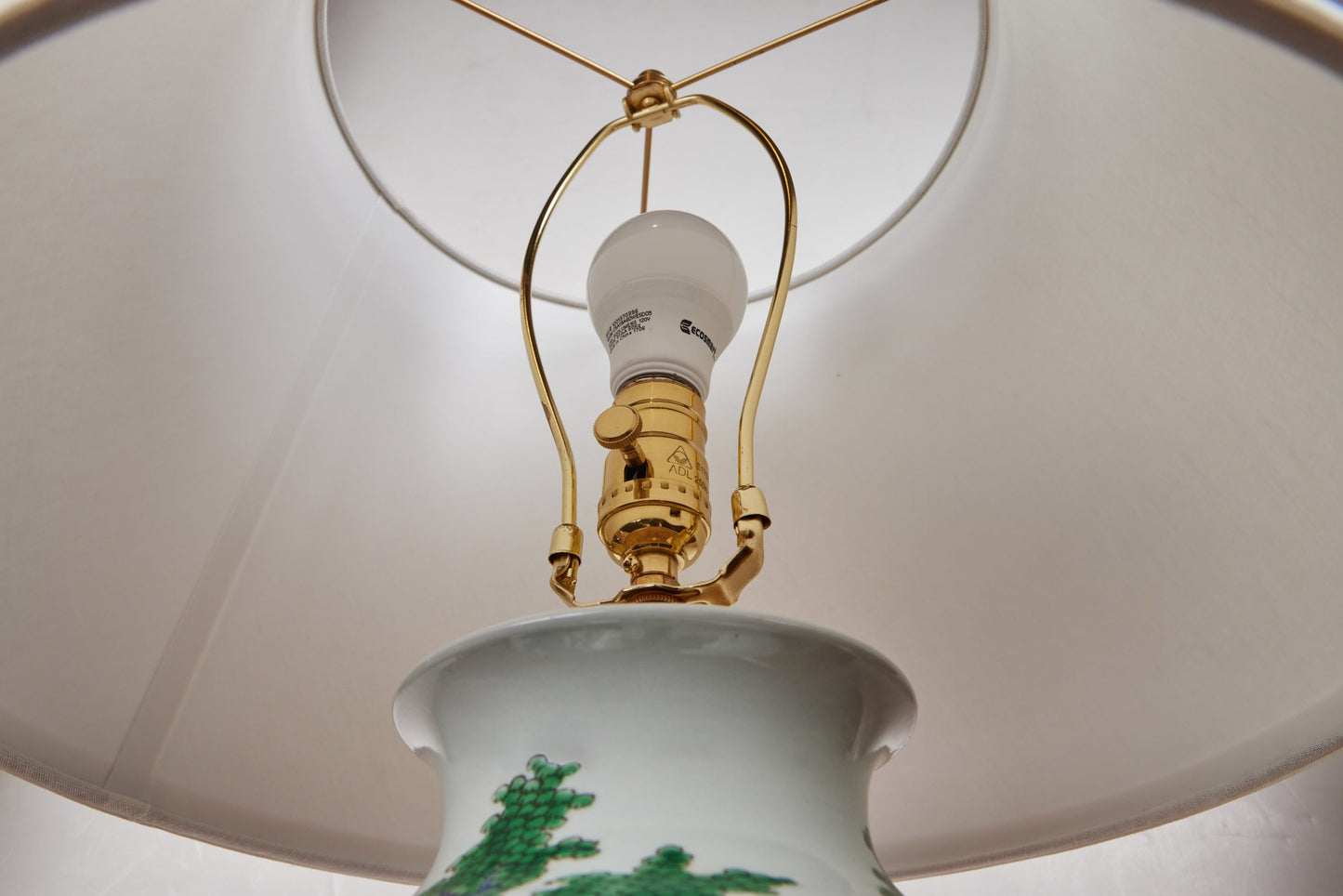 Republic Period, Porcelain Table Lamps