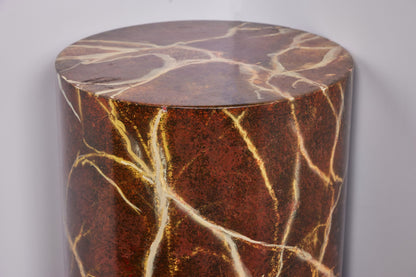 Faux Marbled Rouge Columns