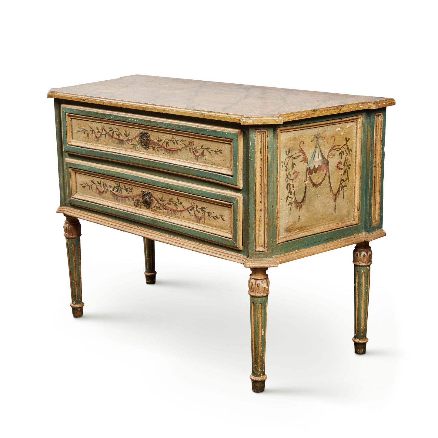 Canted Corner, Painted Venetian Commode