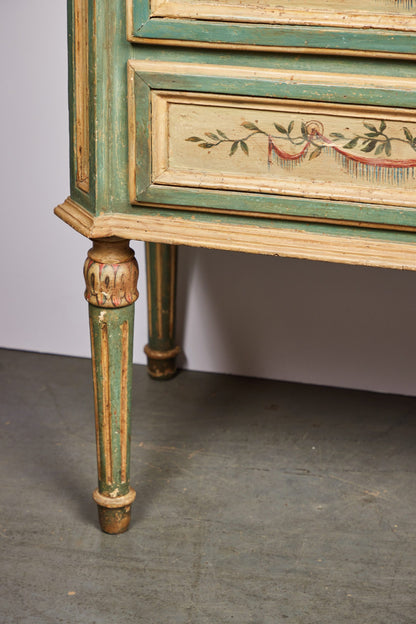 Canted Corner, Painted Venetian Commode