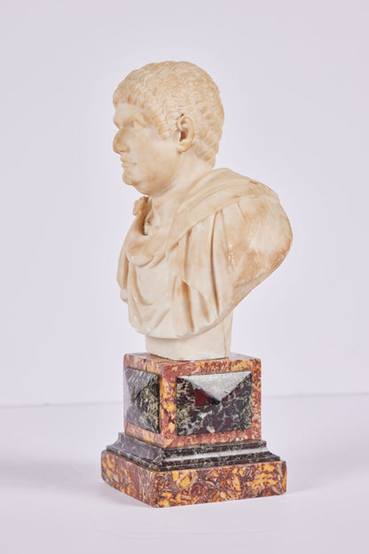 Petite Marble Bust of Roman Leader