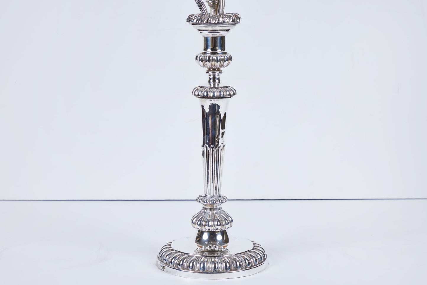 Pair of Antique Sheffield Silver Plate Candelabra – Elegant 19th Century English Lighting