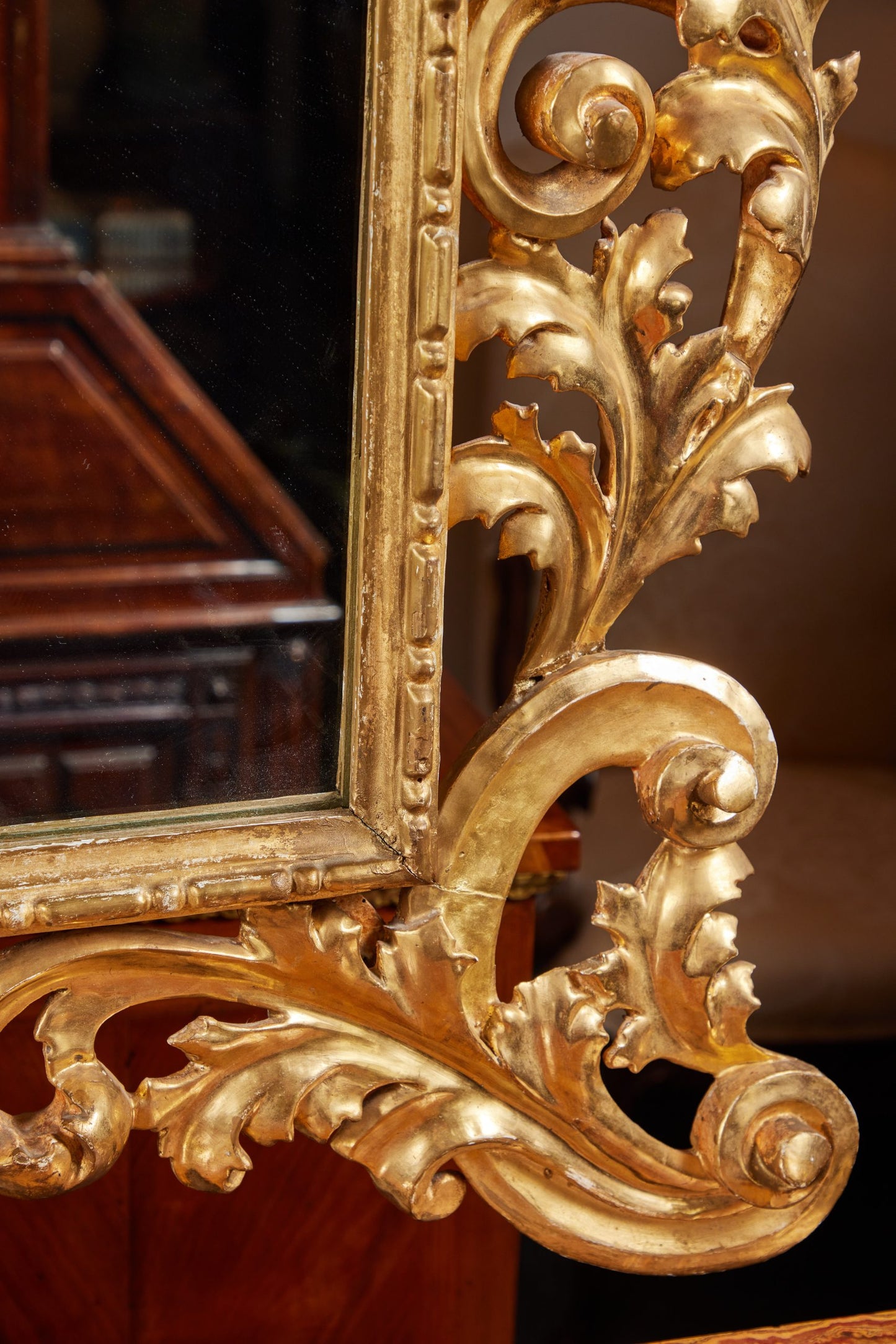 Bold, 19th Century Italian Mirror
