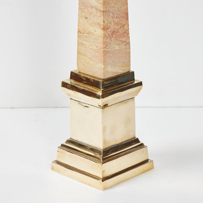Marble Obelisk on Brass Mount