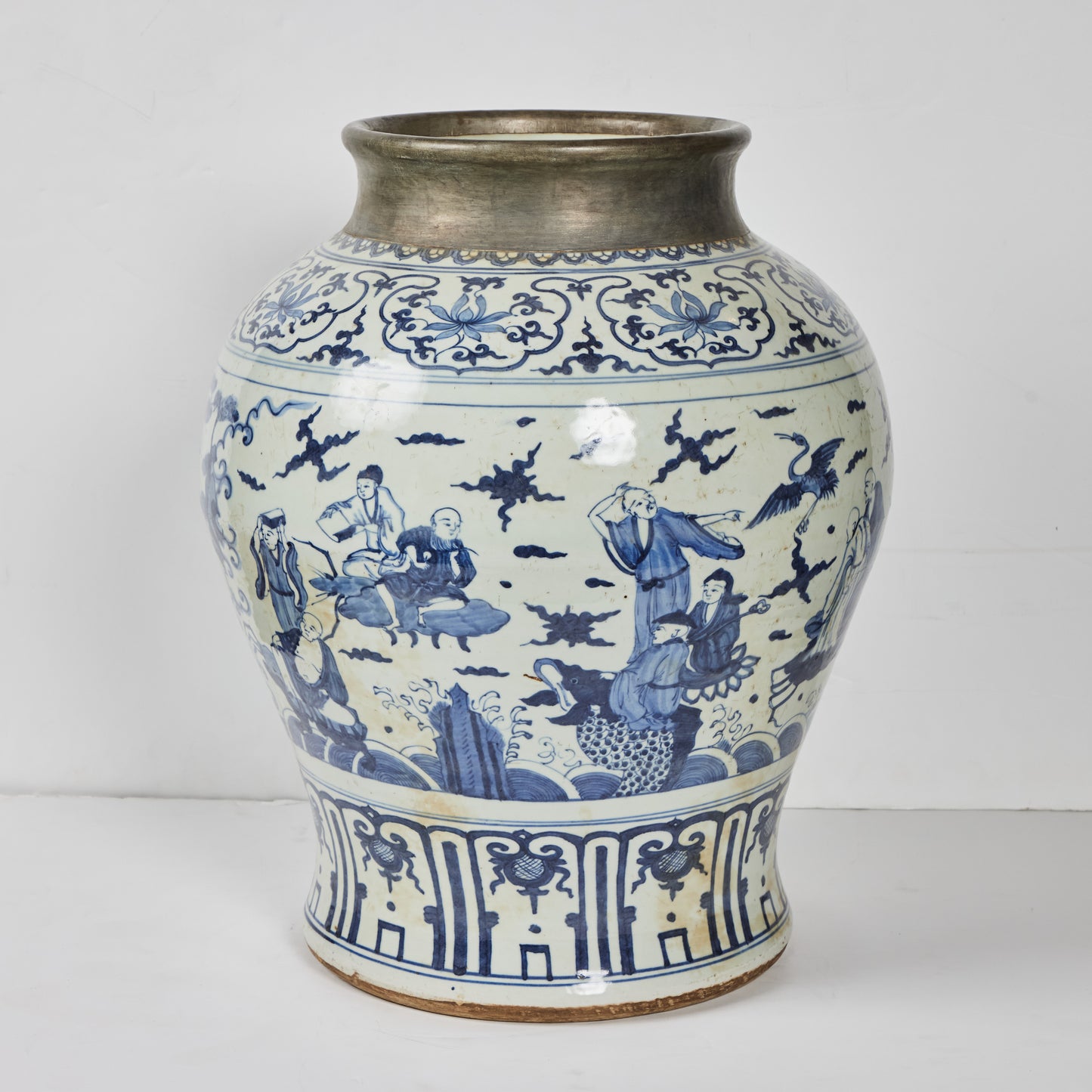 Porcelain Yuan Dynasty Style Porcelain Jar