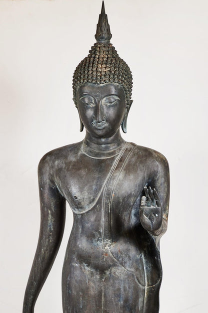 Life-Sized, Antique, Bronze, Thai Buddha