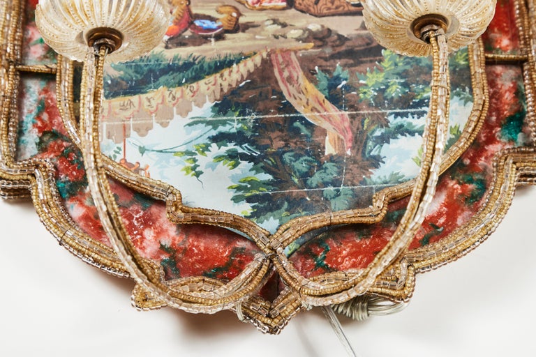 Suite of Italian, Chinoiserie Sconces