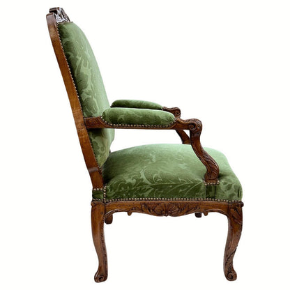 Pair of French Walnut Armchairs