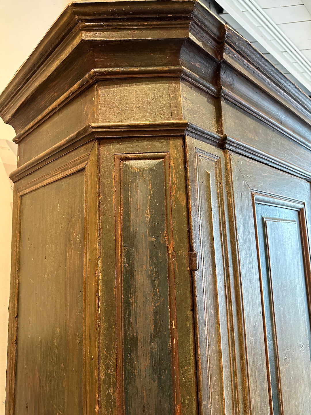 Antique, Painted Tuscan Armoire