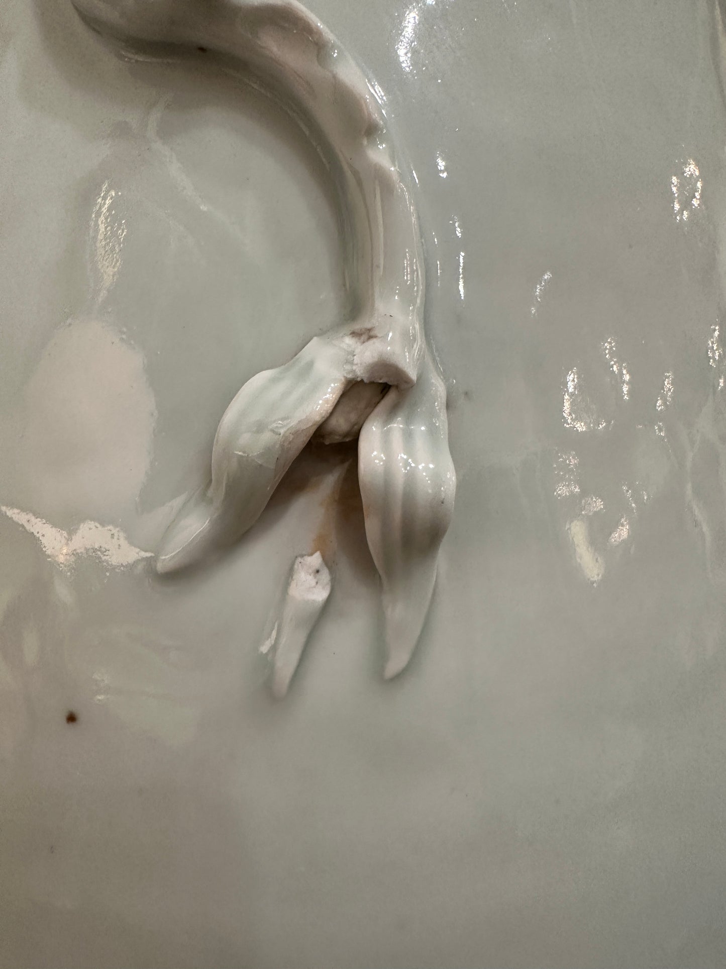 Large Chinese Hand-Thrown, Glazed Earthenware Vase