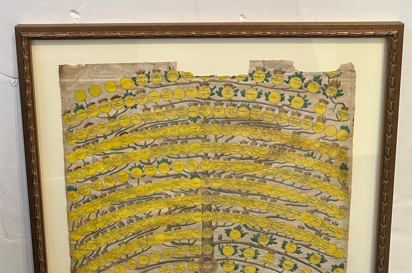 Italian Genealogical Chart of the Kings of France — Florence, 1586