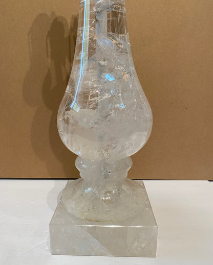 Rock Crystal Balustrade Shaped Lamp