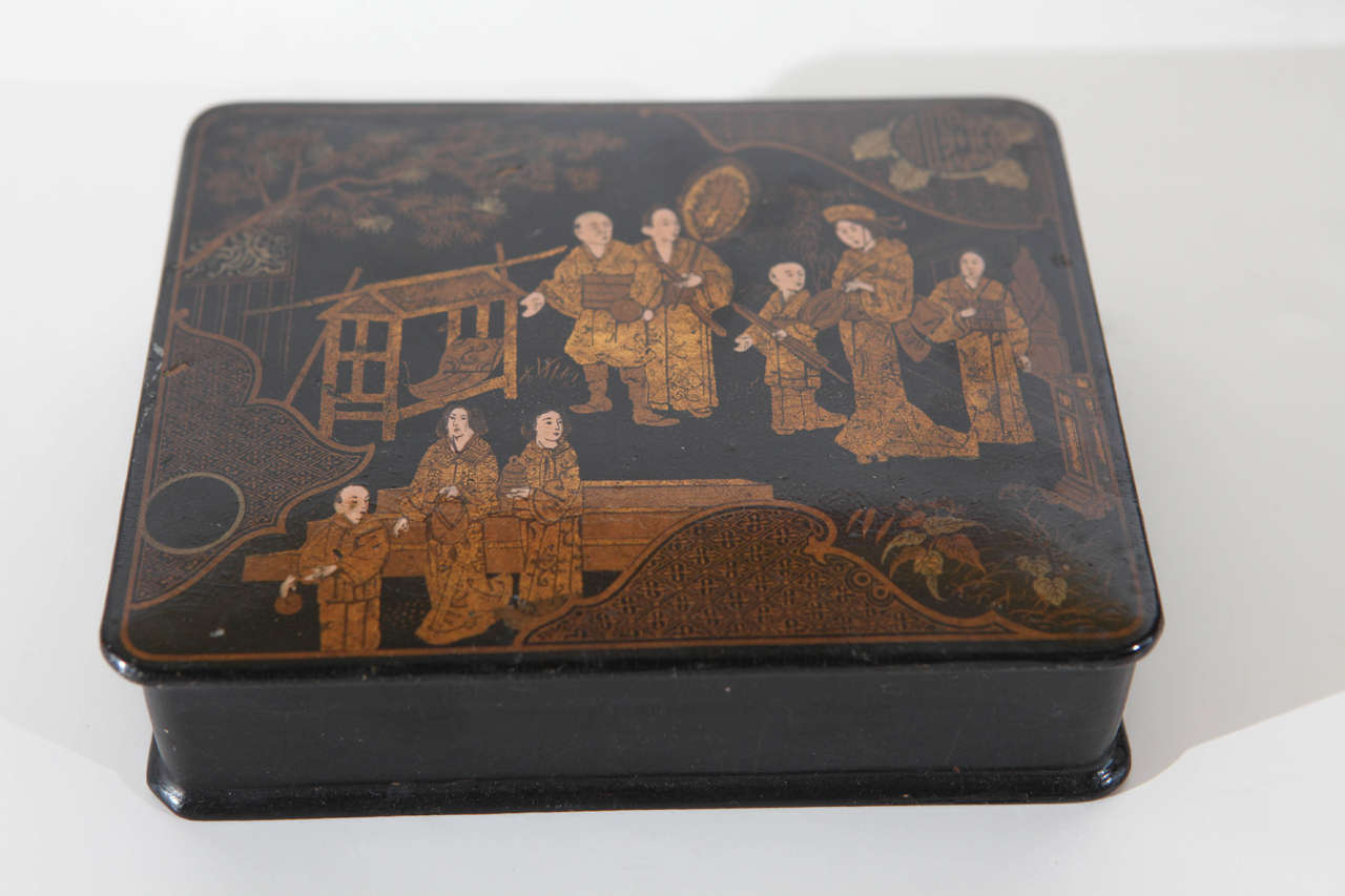 19th c., Chinoiserie Boxes