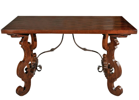 Tuscan Walnut Console Height Table