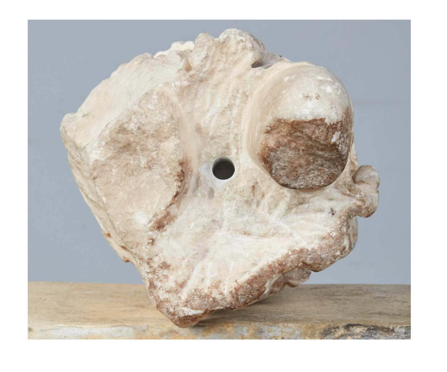 Ancient Carved Roman Goddess Diana Marble Torso Sculpture