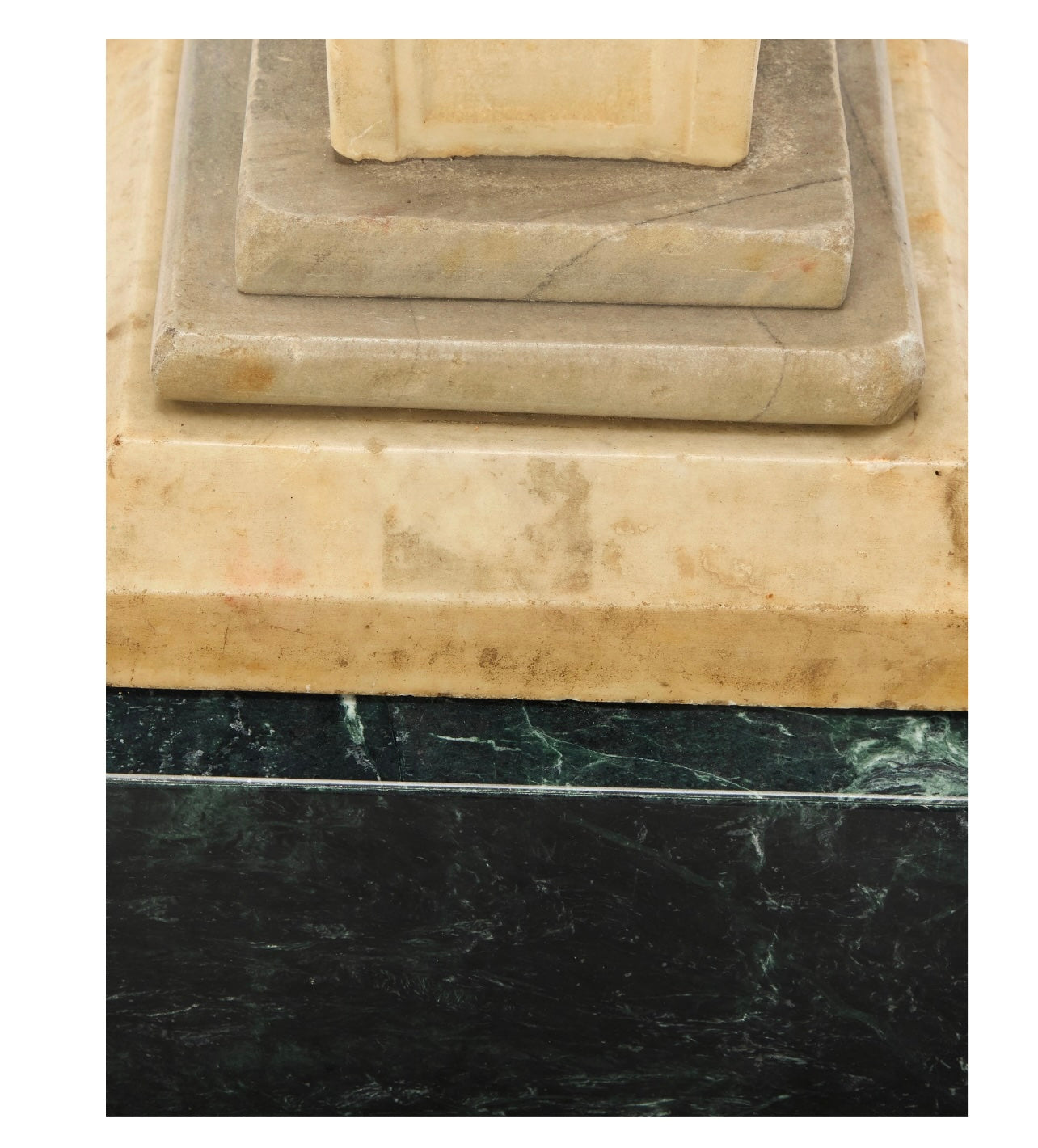 Late 18th/Early 19th Century-Hand-Carved Marble Herm of a Maiden on A Later Marble Plinth