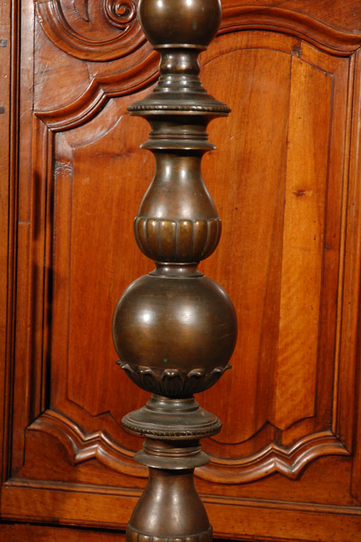 Bronze Altar Stick Floor Lamps