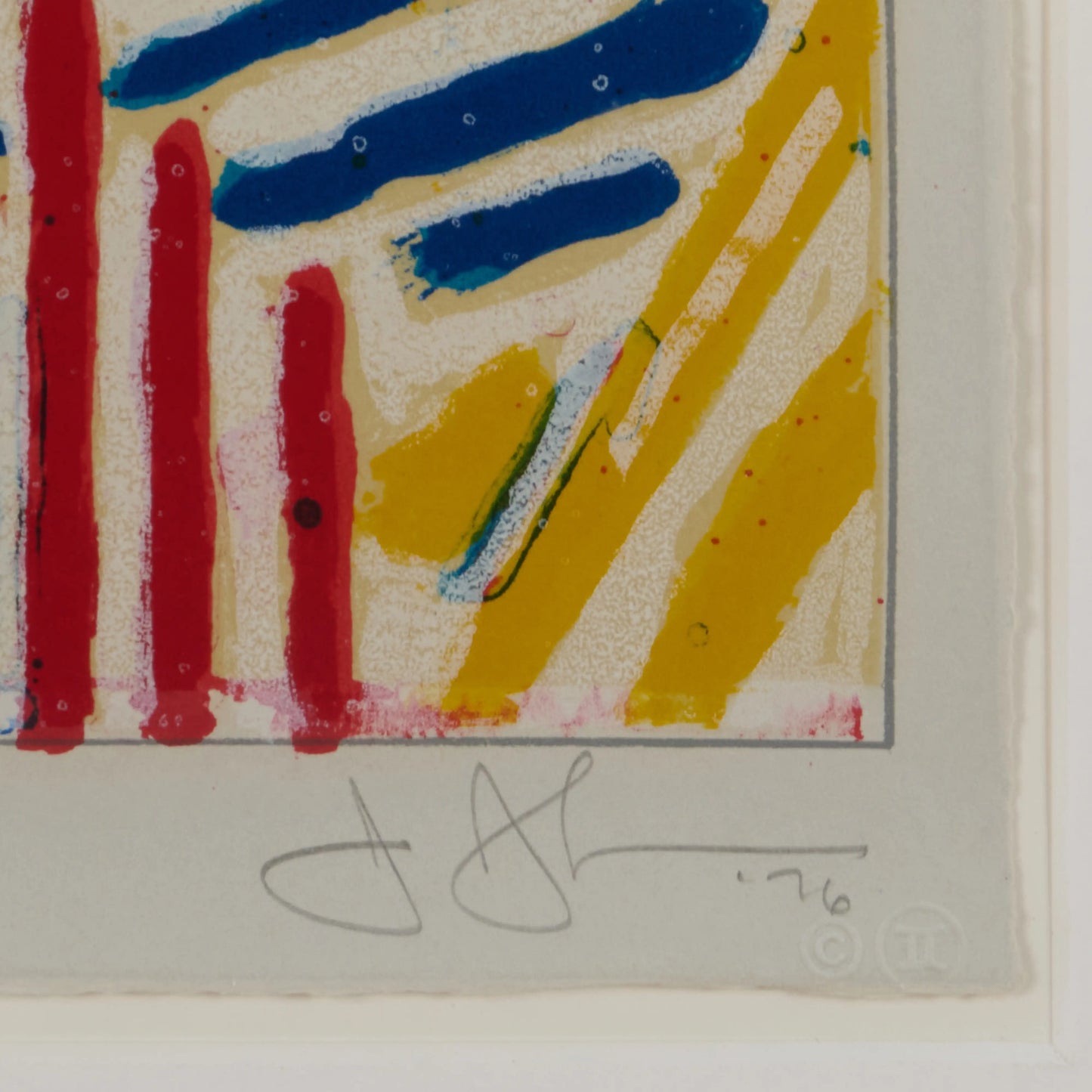 #4 (after “Untitled, 1975”) lithograph-Jasper Johns