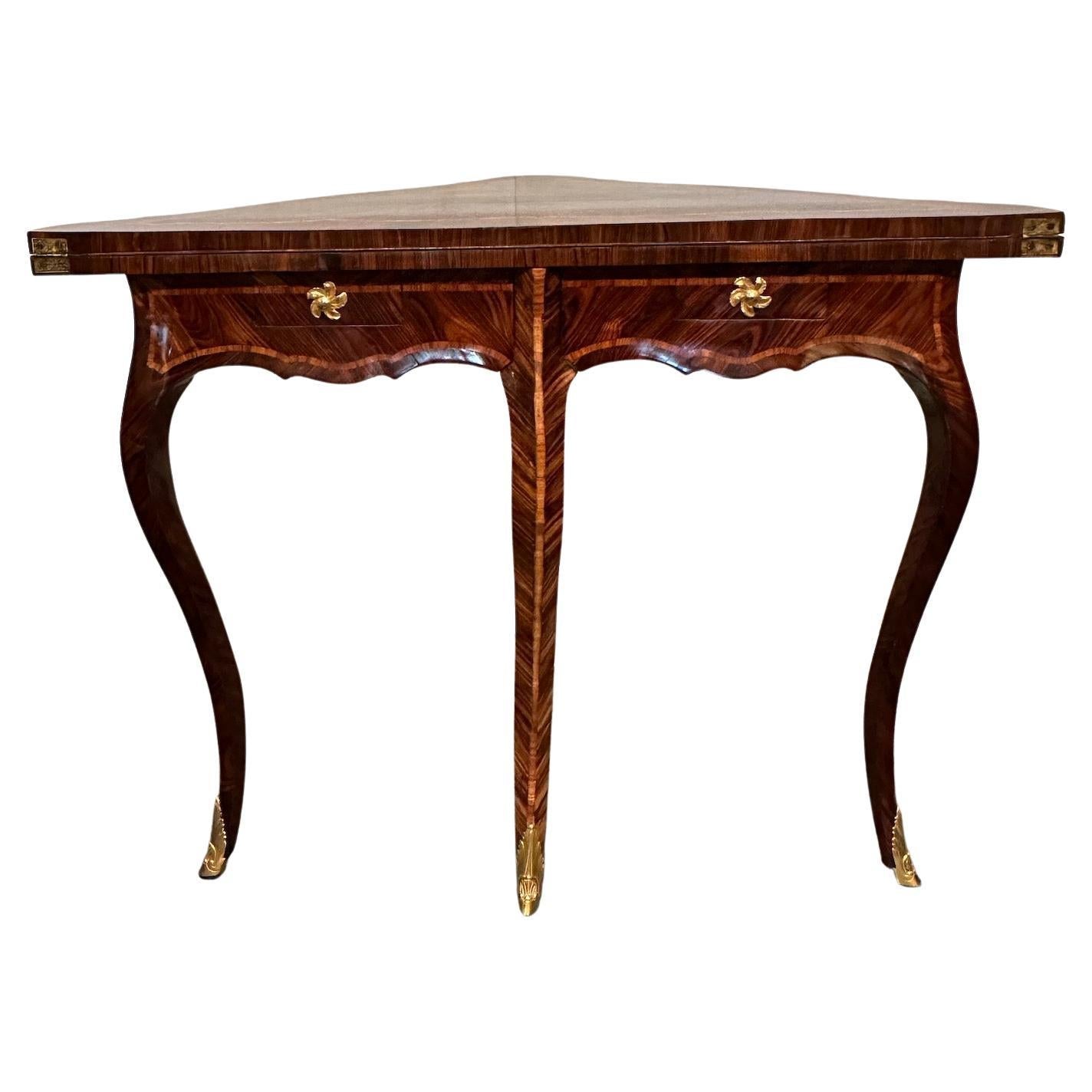 Louis XV Style Corner Game Table