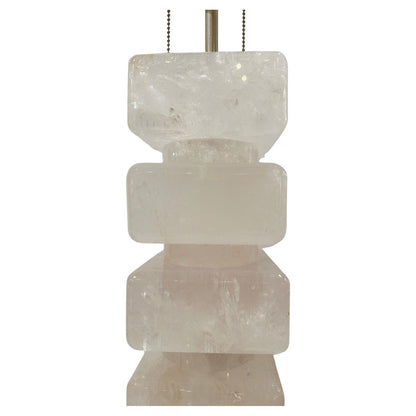 Stacked Rock Crystal Lamp
