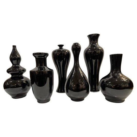 Set of 6 Mid Century Porcelain Vases