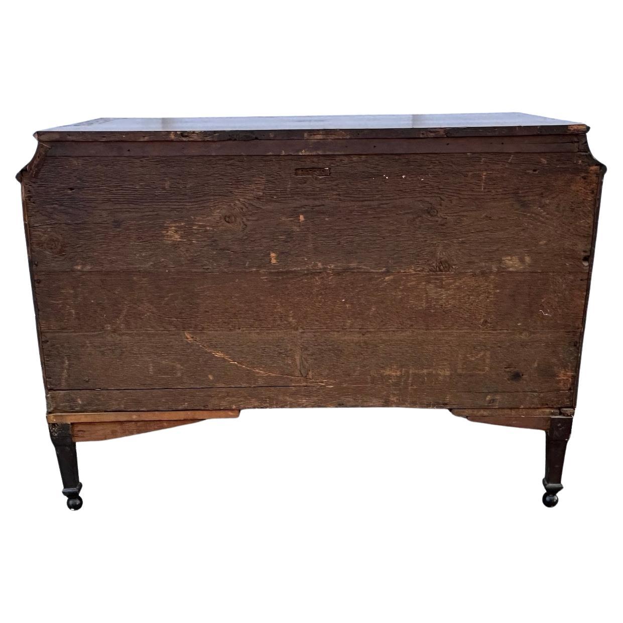Inlaid Canted Top 4-Drawer Commode Venice Circa 1800