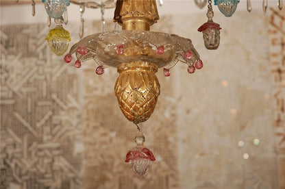 Genovese, Giltwood and Crystal Chandelier
