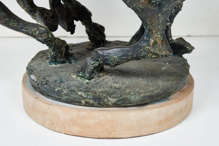 Glazed, Resin Statue of Horses